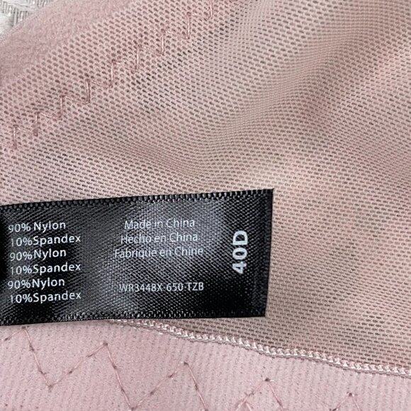 Tahari SIZE 40D Full Figure Lightly Padded Dust Pink Lace Demi Bra NWT $68 - Picture 4 of 6
